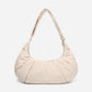 Dude & Bestie Puff Croissant Women Crossbody Shoulder Bag in Milk