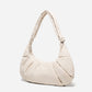 Dude & Bestie Puff Croissant Bag in Milk White, lightweight cloud-shaped shoulder bag