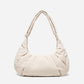 Dude & Bestie Puff Croissant Bag in Milk White, lightweight cloud-shaped shoulder bag