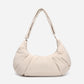 Dude & Bestie Puff Croissant Women Crossbody Shoulder Bag in Milk