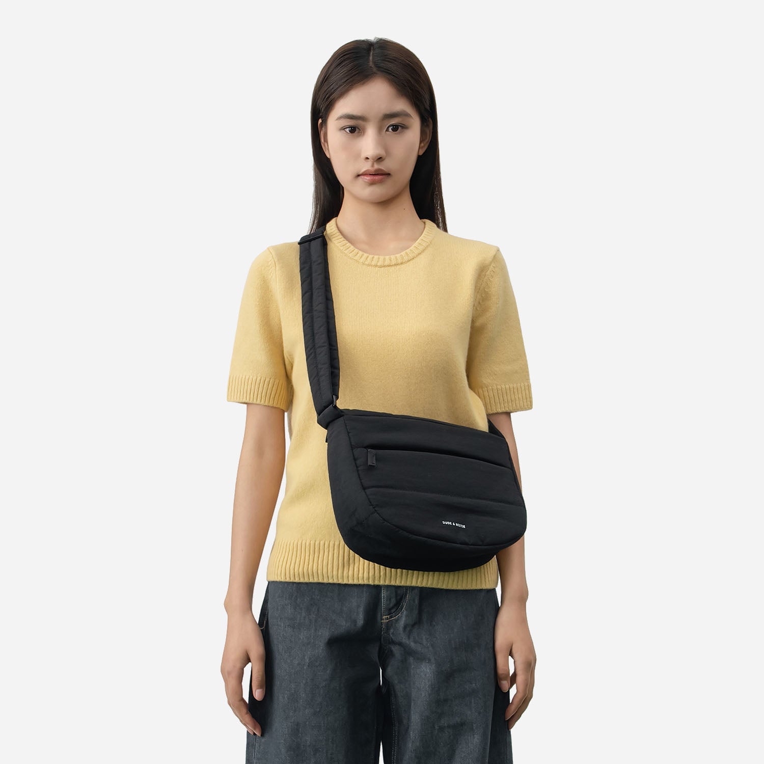 Dude & Bestie - Puff Crossbody Bag (Black)