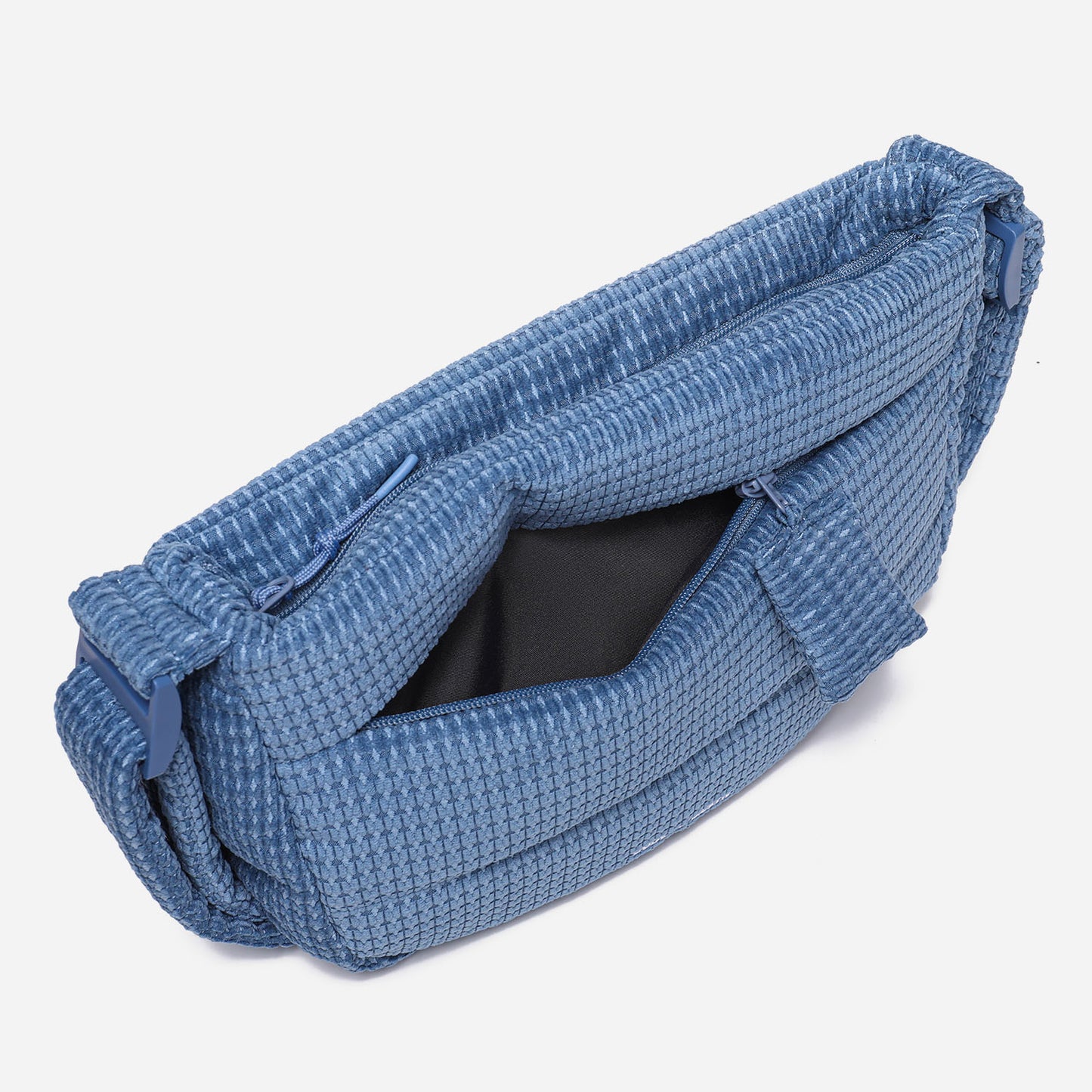Puff Crossbody Bag Corduroy (Retro Blue)
