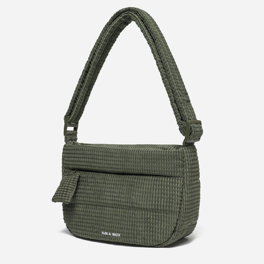 Puff Crossbody Bag Corduroy (Moss Green)