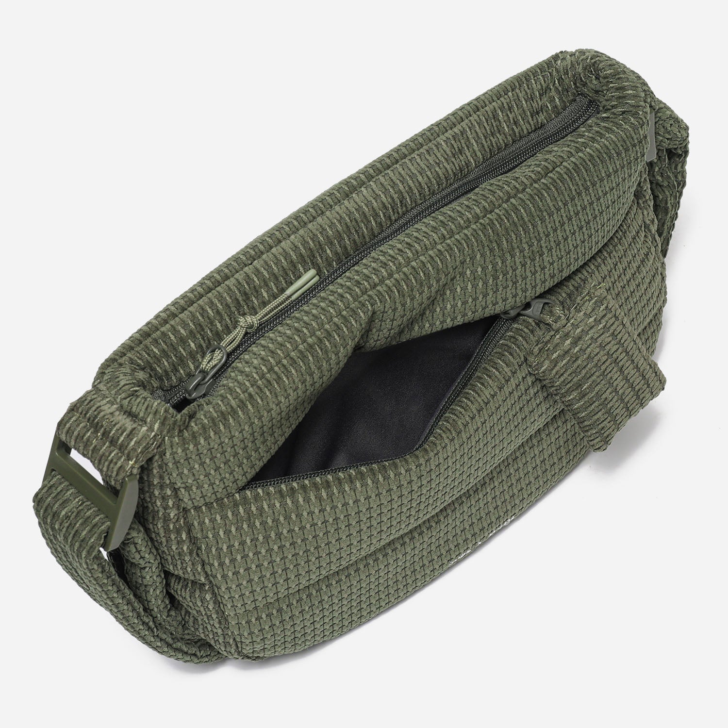 Puff Crossbody Bag Corduroy (Moss Green)