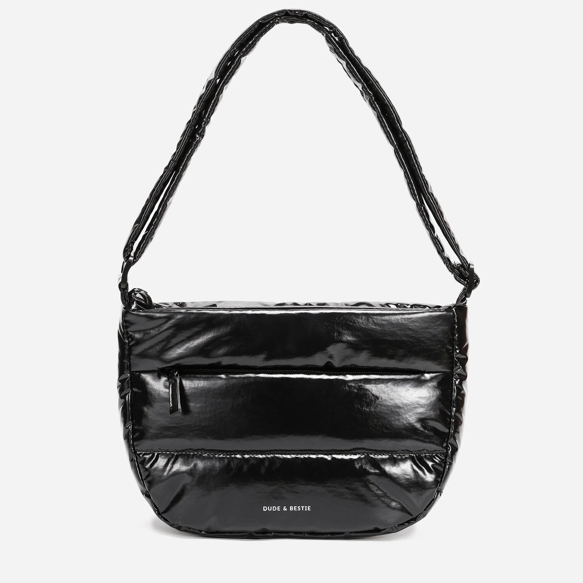 Puff Crossbody Bag Polish Series (Glossy Black)