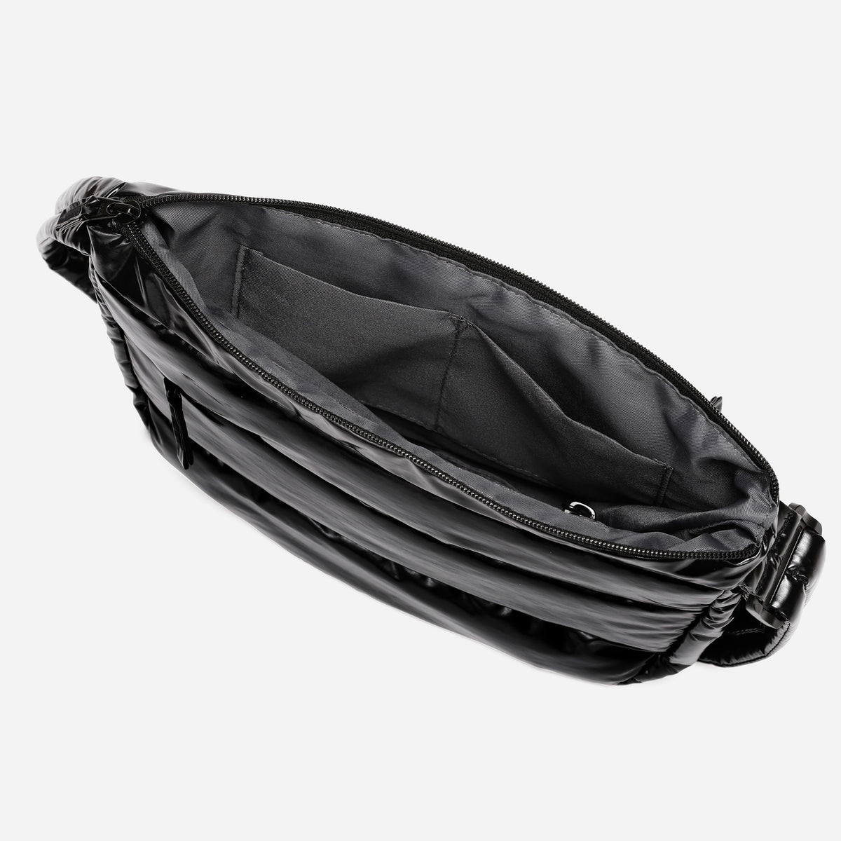 Puff Crossbody Bag Polish Series (Glossy Black)
