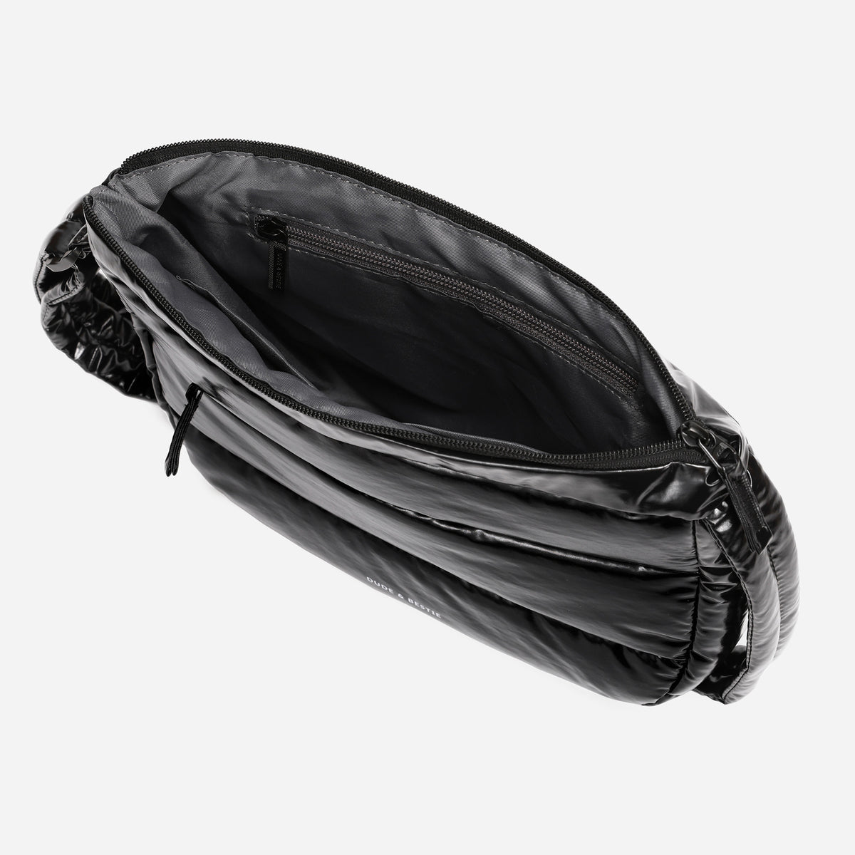 Puff Crossbody Bag Polish Series (Glossy Black)