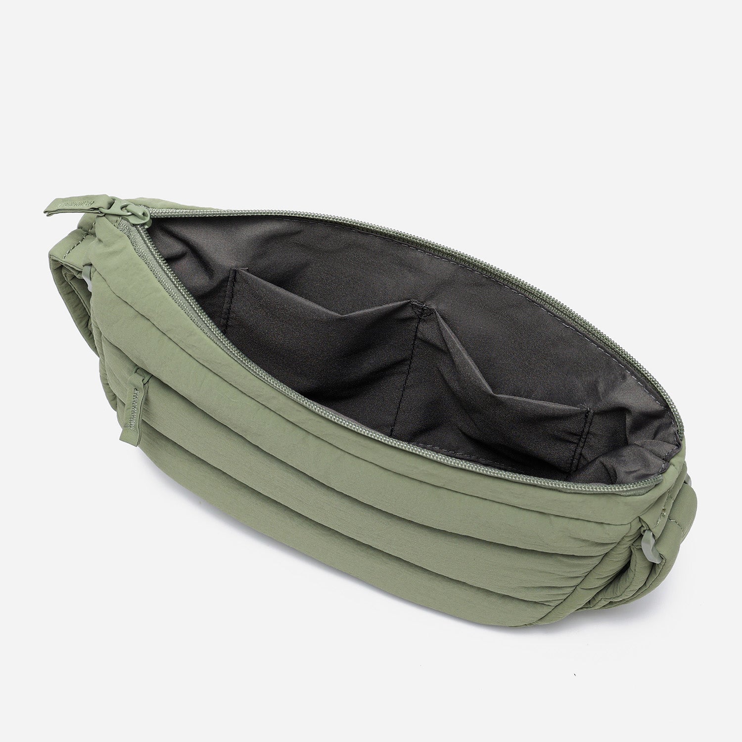 Dude & Bestie Puff Crossbody Bag in Khaki Green