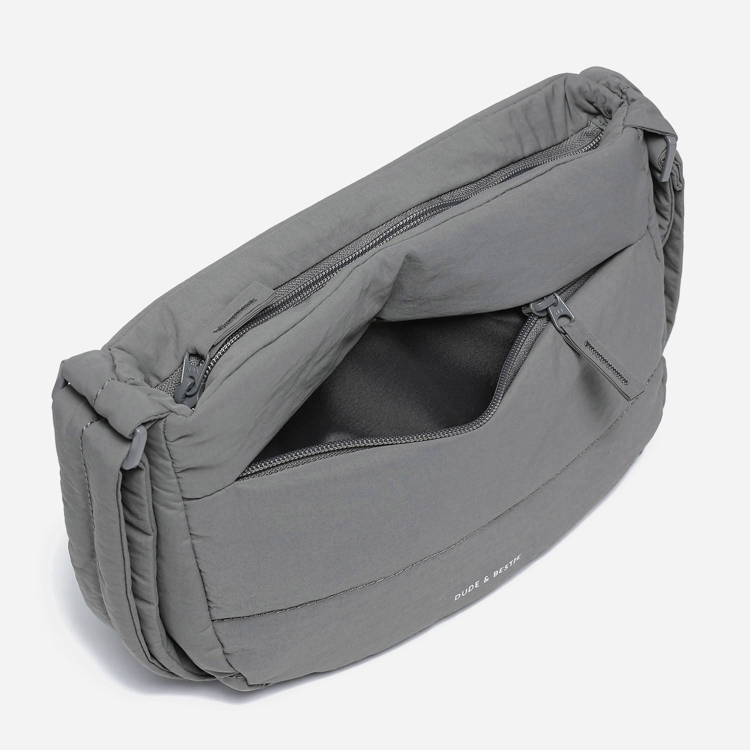 Dude & Bestie - Puff Crossbody Bag (Cold Gray)