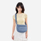 Dude & Bestie Puff Crossbody Bag in Slate Blue