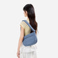 Dude & Bestie Puff Crossbody Bag in Slate Blue
