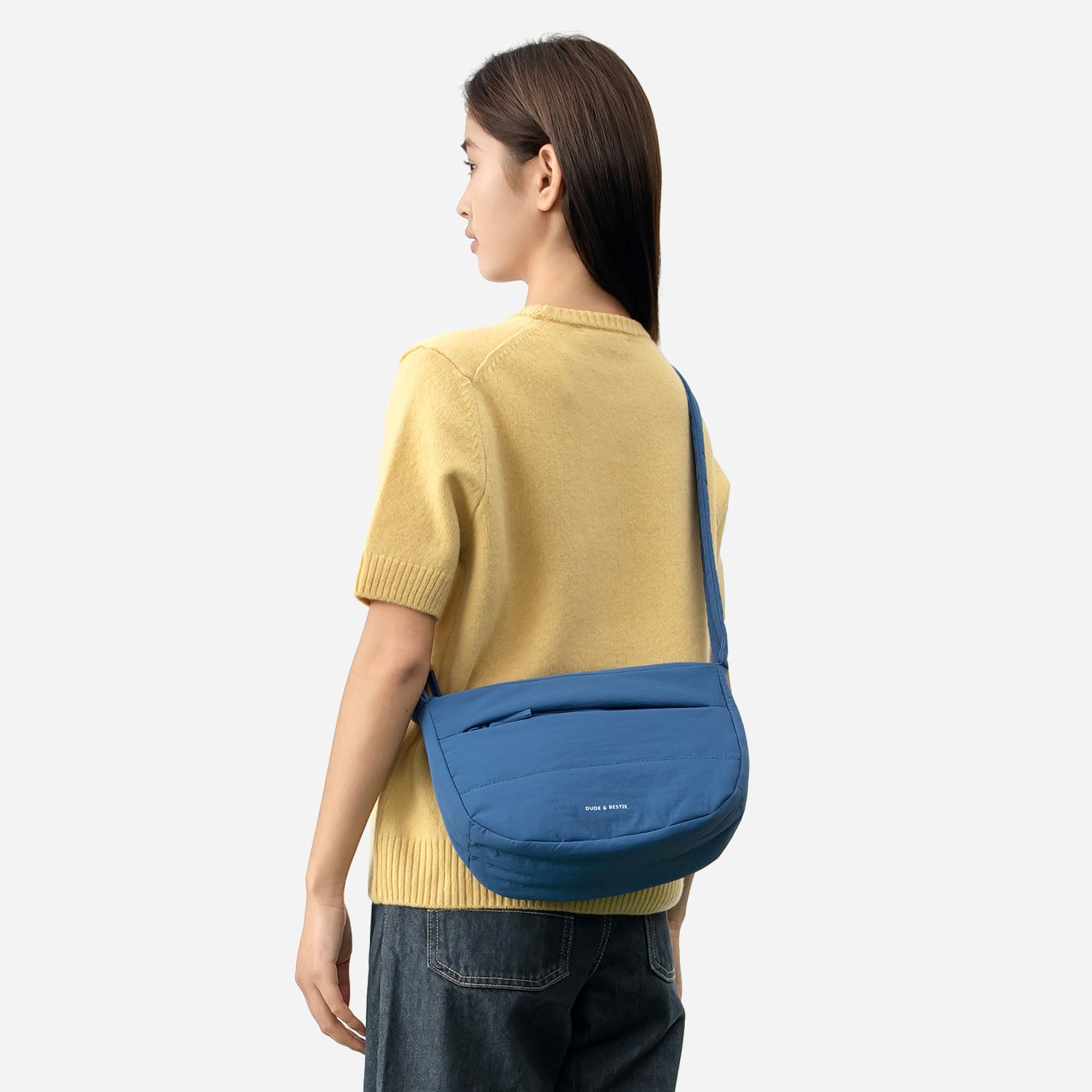 Dude & Bestie - Puff Crossbody Bag (Steel Blue)
