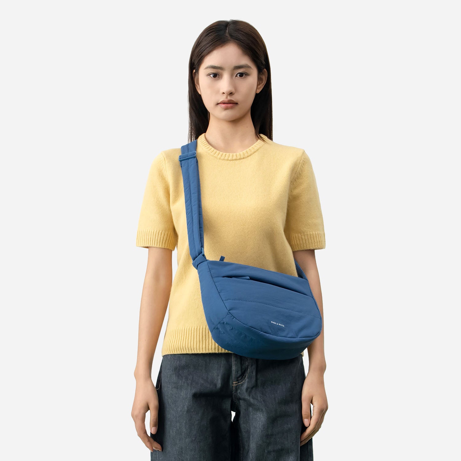 Dude & Bestie - Puff Crossbody Bag (Steel Blue)