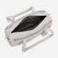 Dude & Bestie Puff Roll Baguette Bag in Light Gray Color