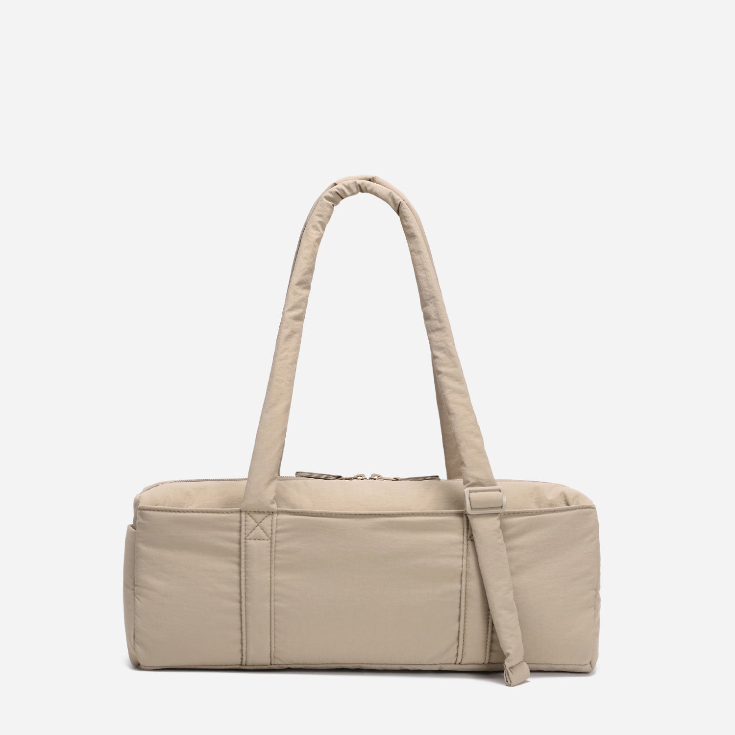 Dude & Bestie Puff Roll Baguette Bag in Sage Color