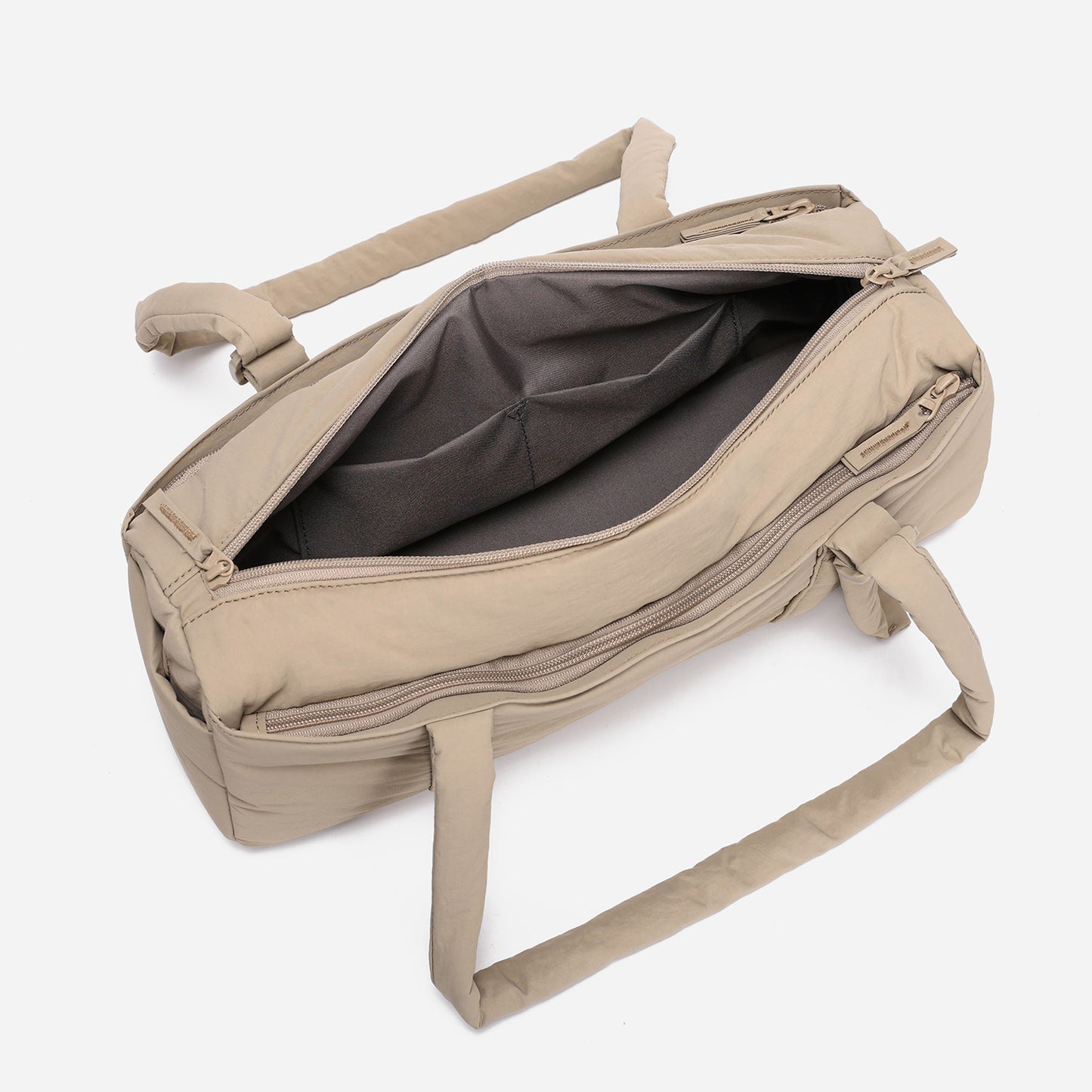 Dude & Bestie Puff Roll Baguette Bag in Sage Color
