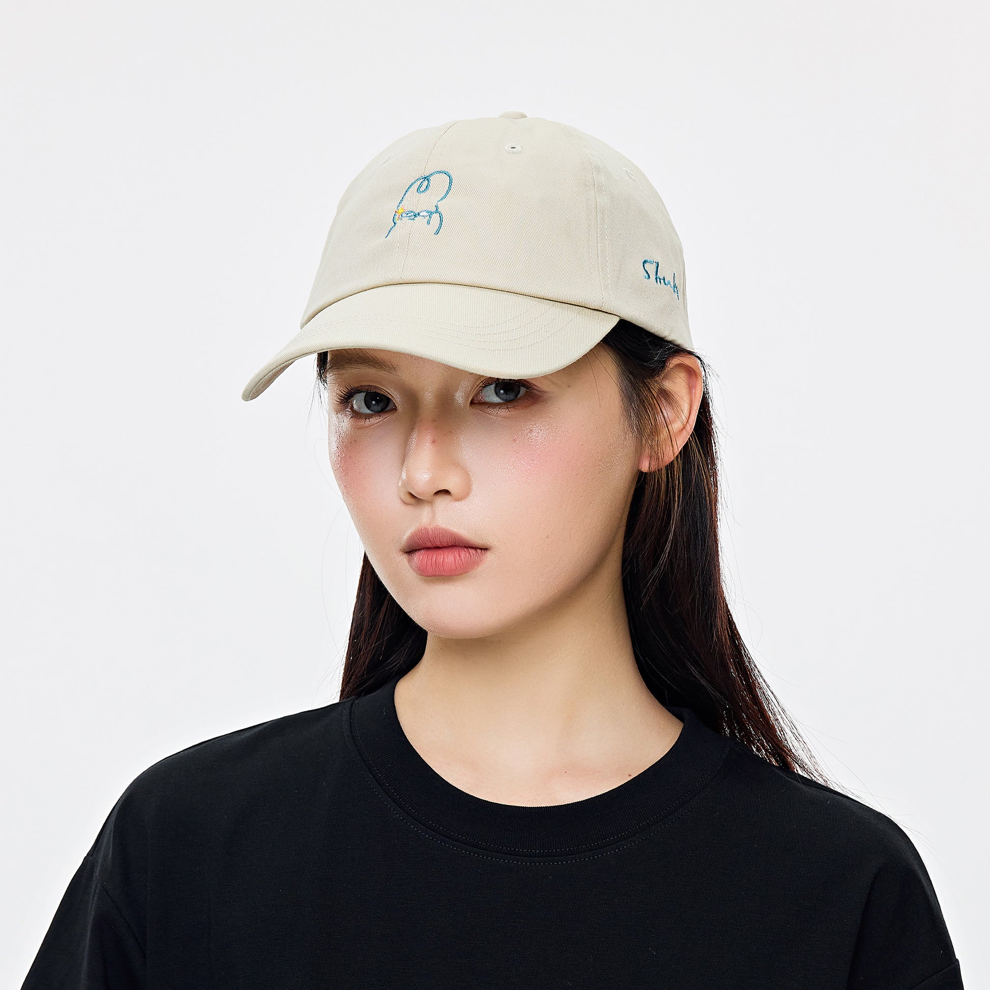 Dude & Bestie x Shuku Gotcha Classic Cotton Polo Cap Beige Color