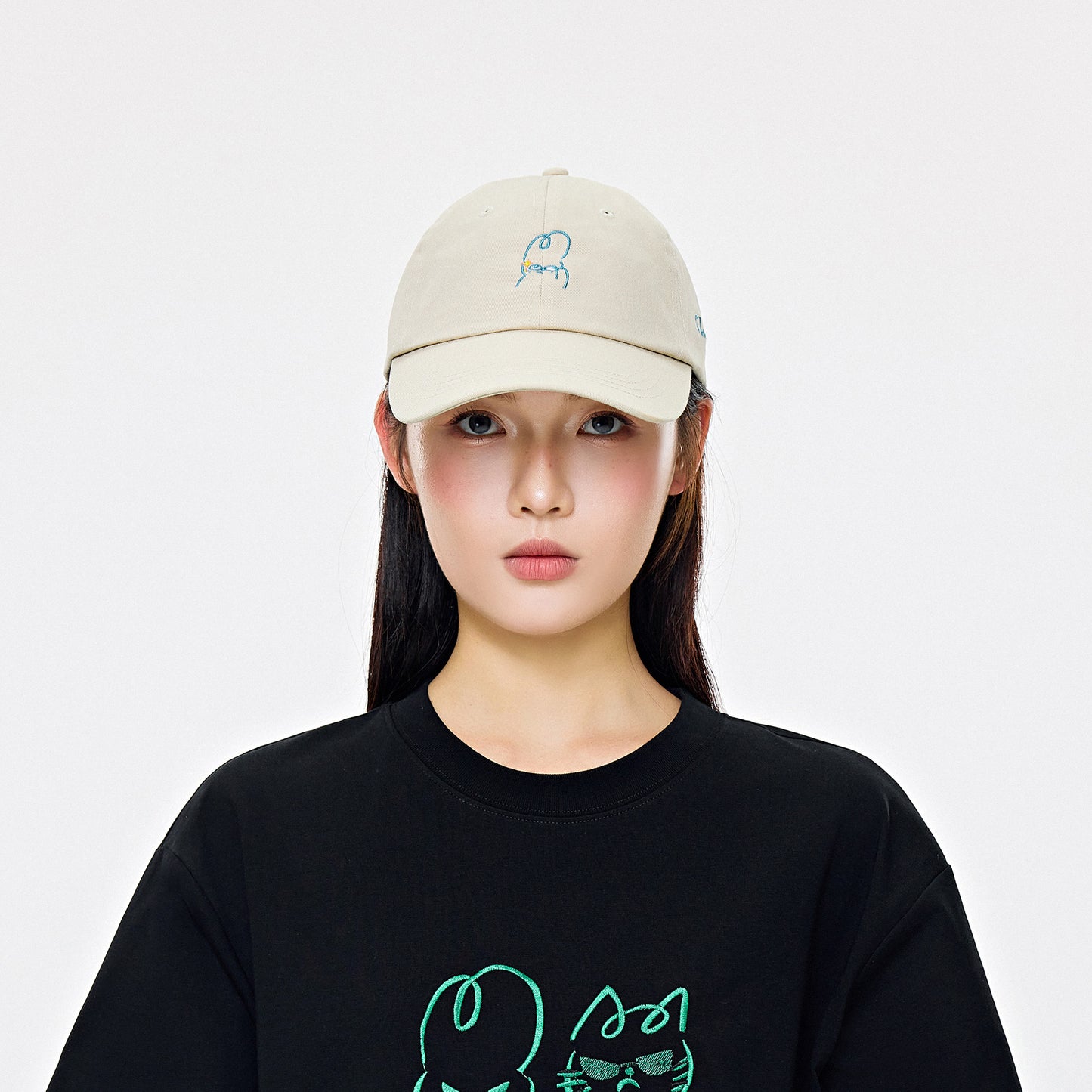 Dude & Bestie x Shuku Gotcha Classic Cotton Polo Cap Beige Color