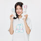 Dude & Bestie x Shuku Cuddle Knot Embroidery T-Shirt White Color