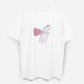Dude & Bestie x Shuku Say Love Embroidery T-shirt White Color