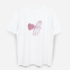 Dude & Bestie x Shuku Say Love Embroidery T-shirt White Color