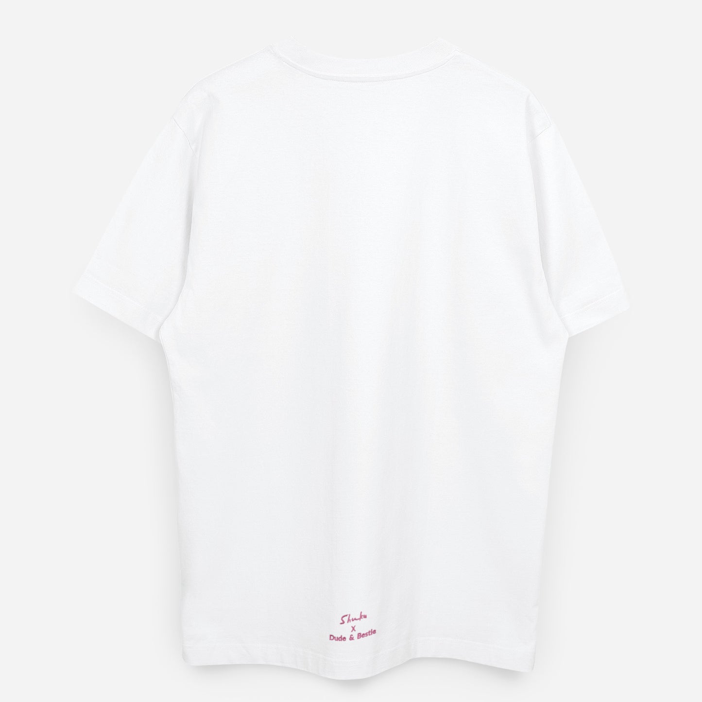 Dude & Bestie x Shuku Say Love Embroidery T-shirt White Color