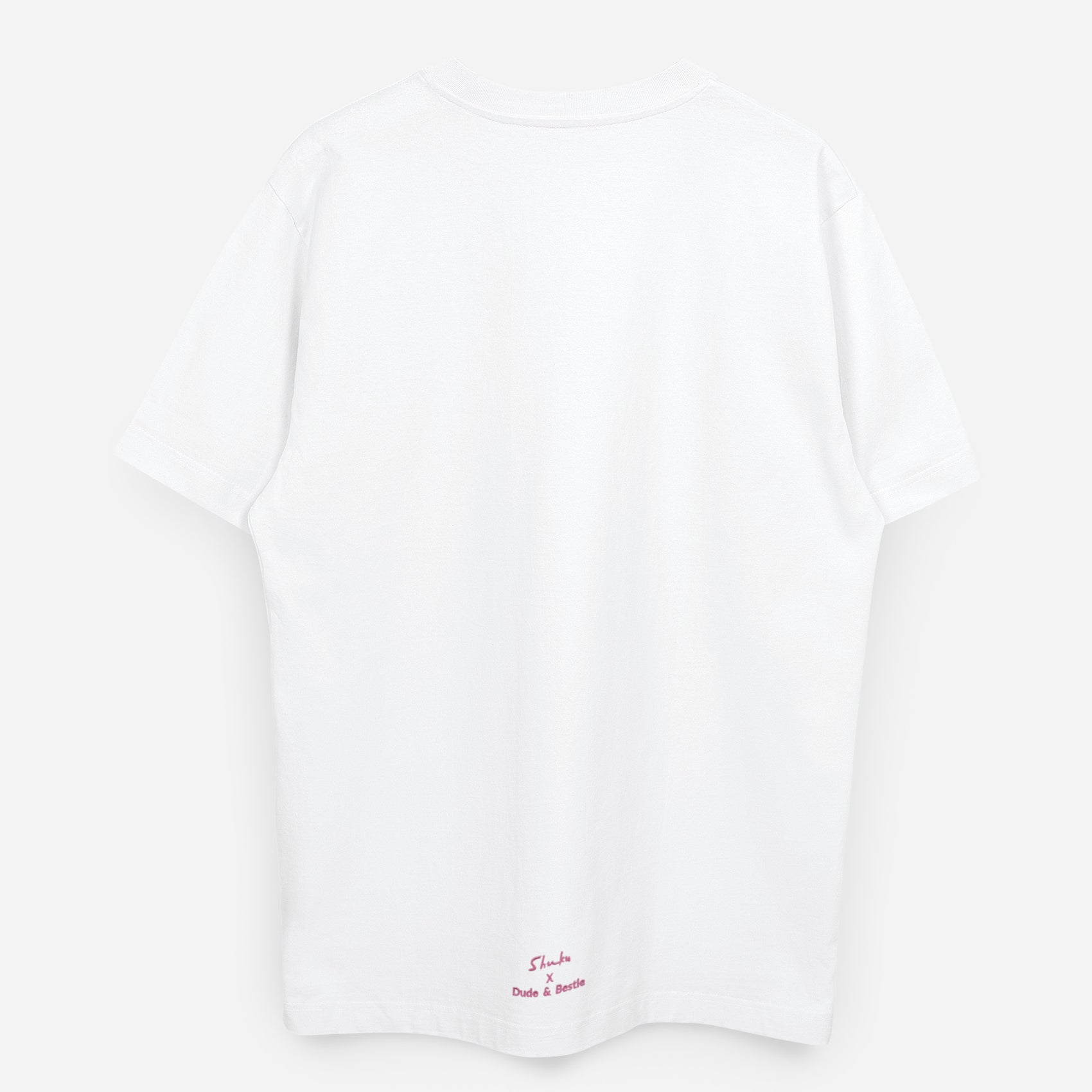 Dude & Bestie x Shuku Say Love Embroidery T-shirt White Color