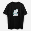 Dude & Bestie x Shuku Gotcha Embroidery  T-Shirt Black Color