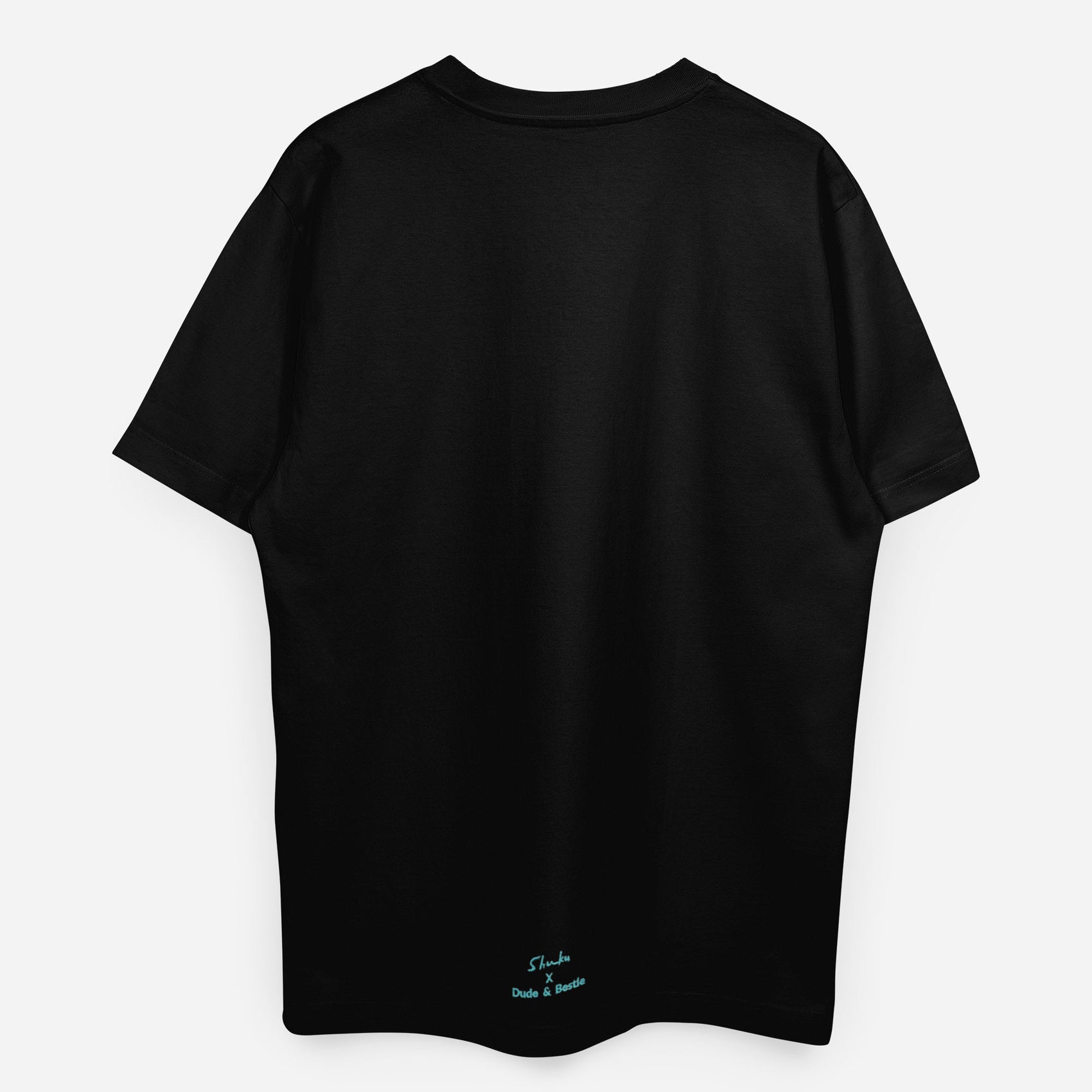 Dude & Bestie x Shuku Gotcha Embroidery  T-Shirt Black Color