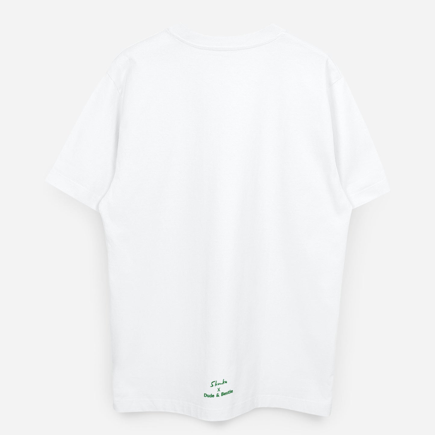 Dude & Bestie x Shuku Be Bold Embroidery T-Shirt White Color