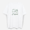 Dude & Bestie x Shuku Be Bold Embroidery T-Shirt White Color