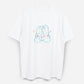 Dude & Bestie x Shuku Cuddle Knot Embroidery T-Shirt White Color