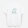 Dude & Bestie x Shuku Gotcha Embroidery  T-Shirt White Color