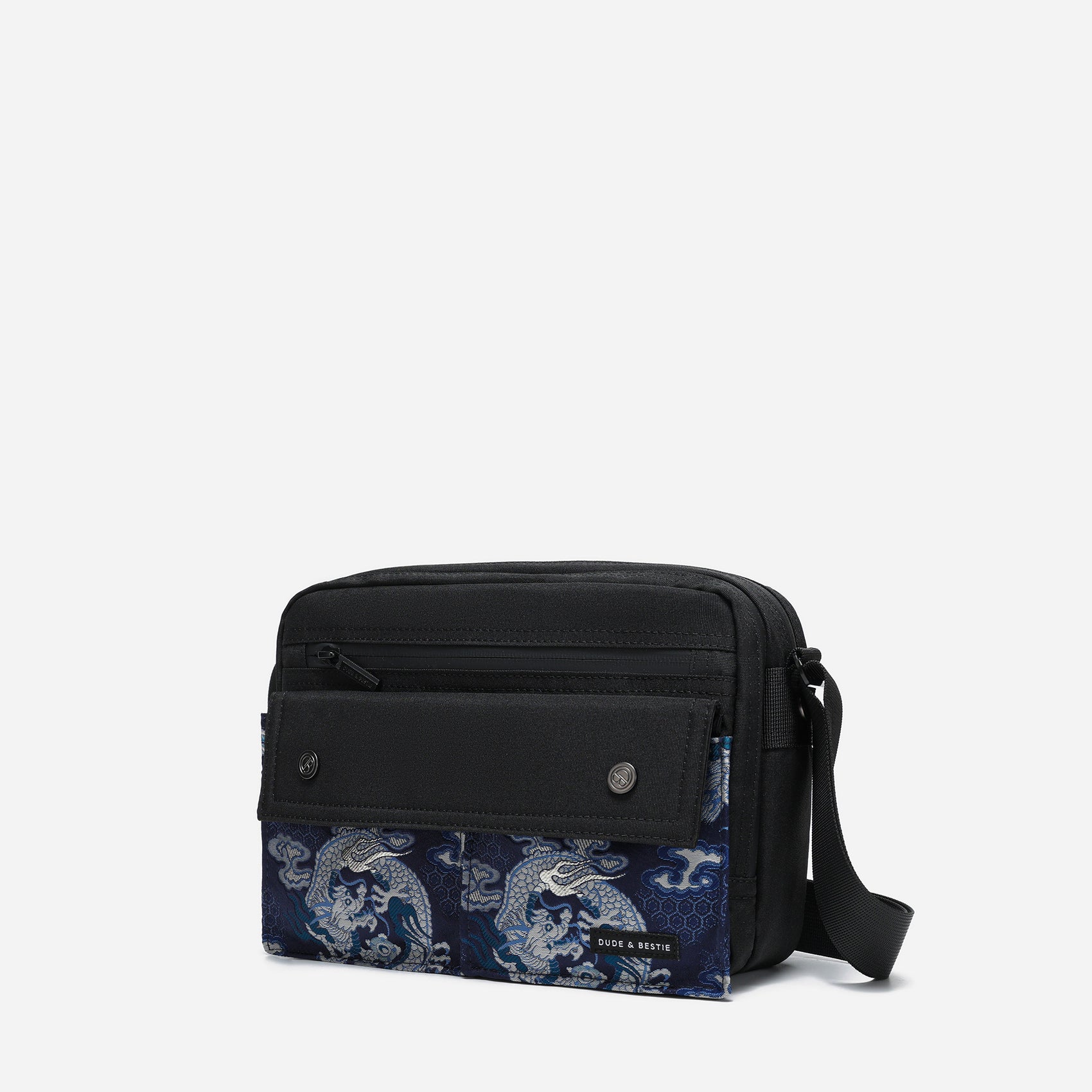 Dude & Bestie Skyline Nishijin'ori Crossbody Bag - Ganryu