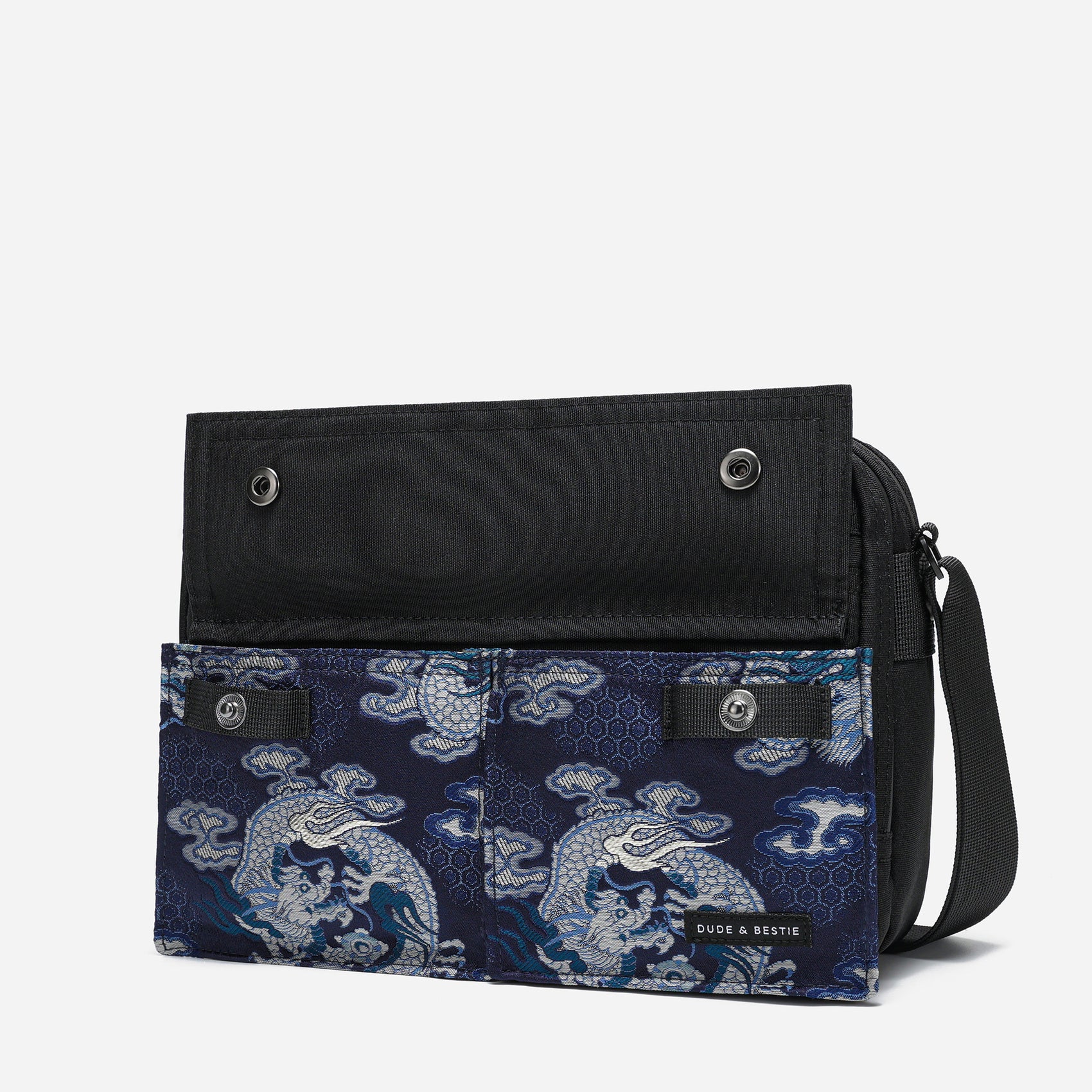 Dude & Bestie Skyline Nishijin'ori Crossbody Bag - Ganryu
