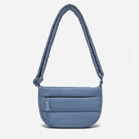 Dude & Bestie Small Puff Crossbody Bag in Slate Blue