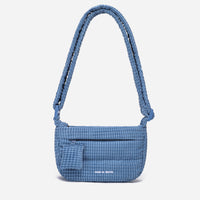 Small Puff Corduroy Crossbody Bag (Retro Blue)