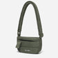 Small Puff Corduroy Crossbody Bag (Moss Green)
