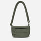 Small Puff Corduroy Crossbody Bag (Moss Green)