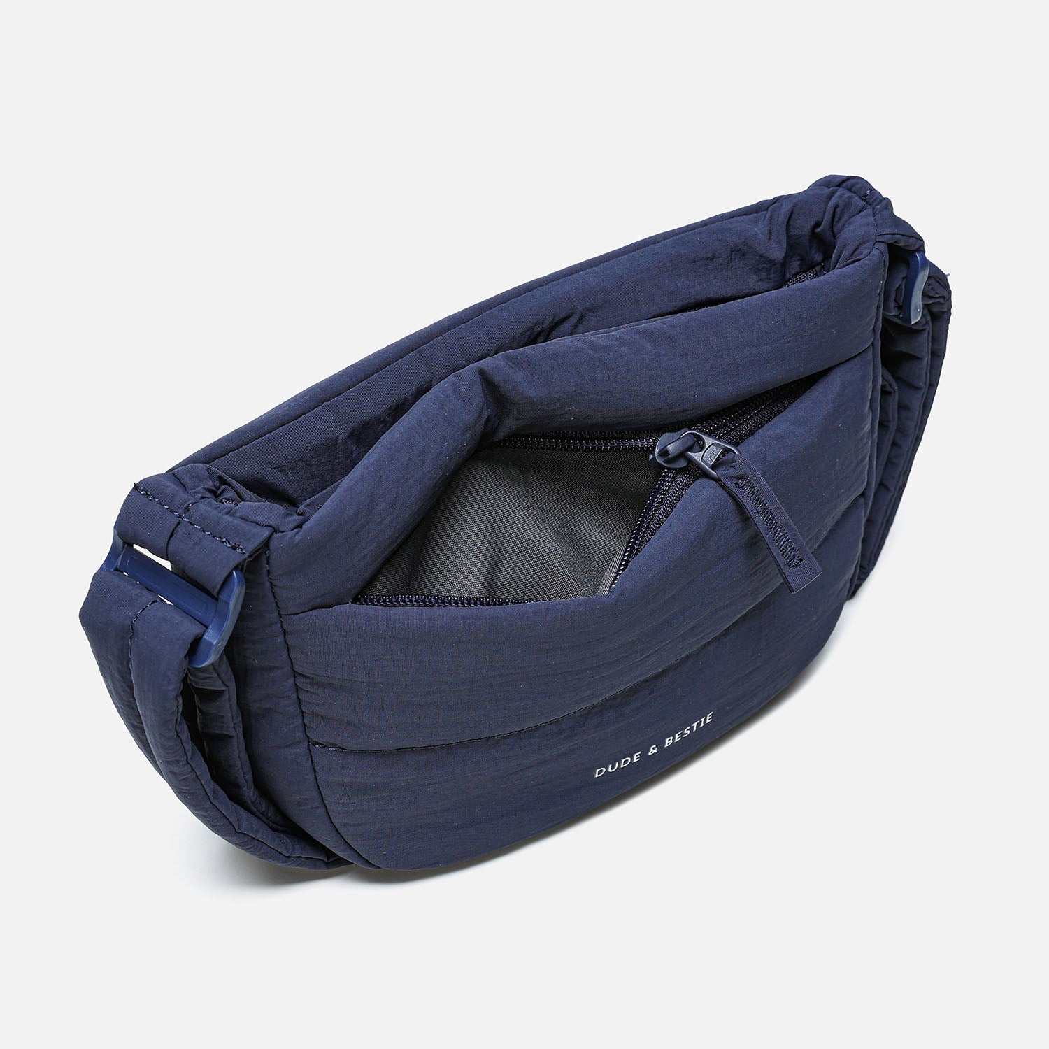 Dude & Bestie Small Puff Crossbody Bag (Ink Blue)