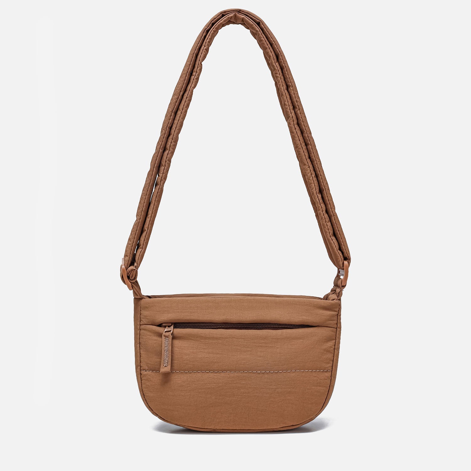 Dude & Bestie Small Puff Crossbody Bag (Mocha Brown)