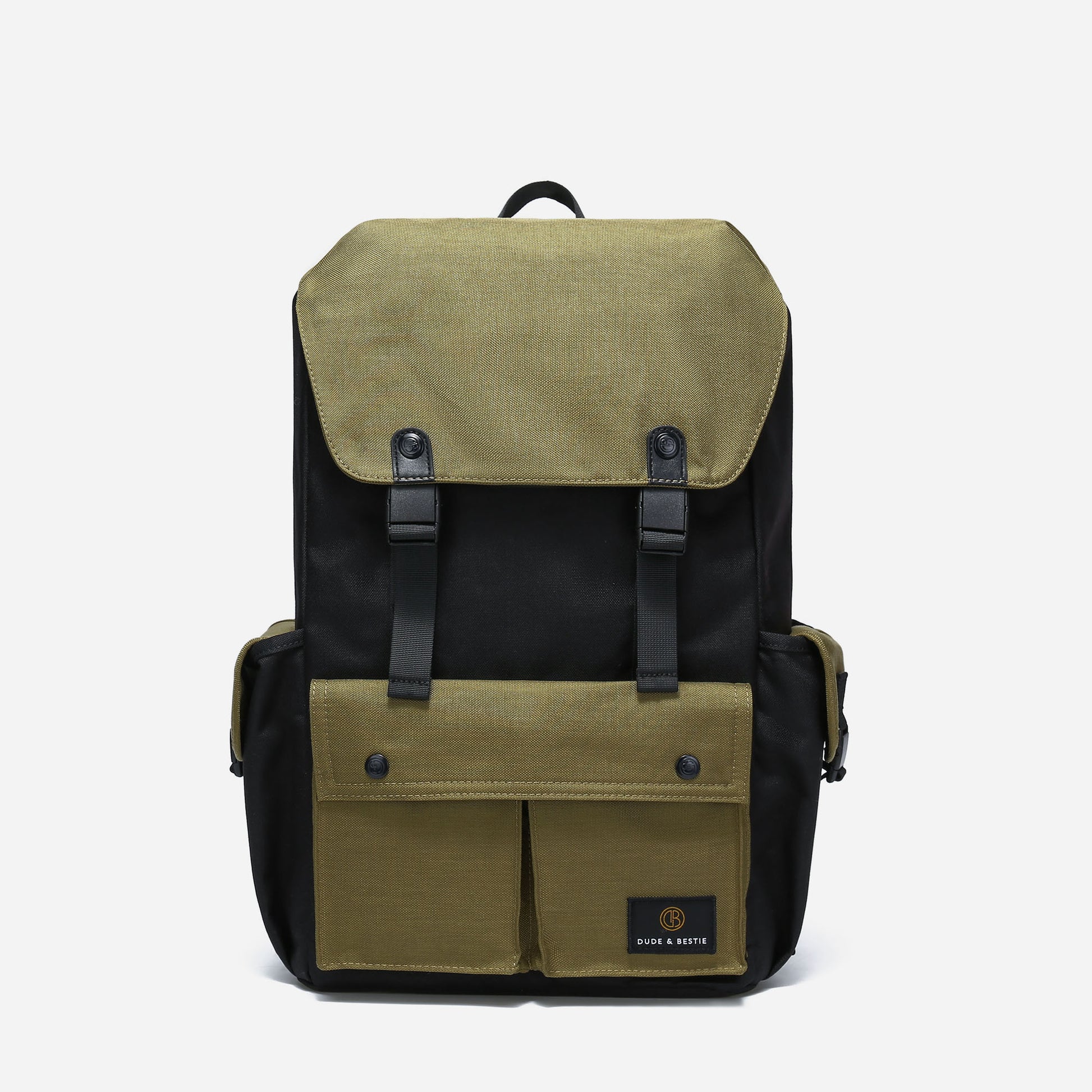 Dude & Bestie Predator Backpack - (Black/Khaki)