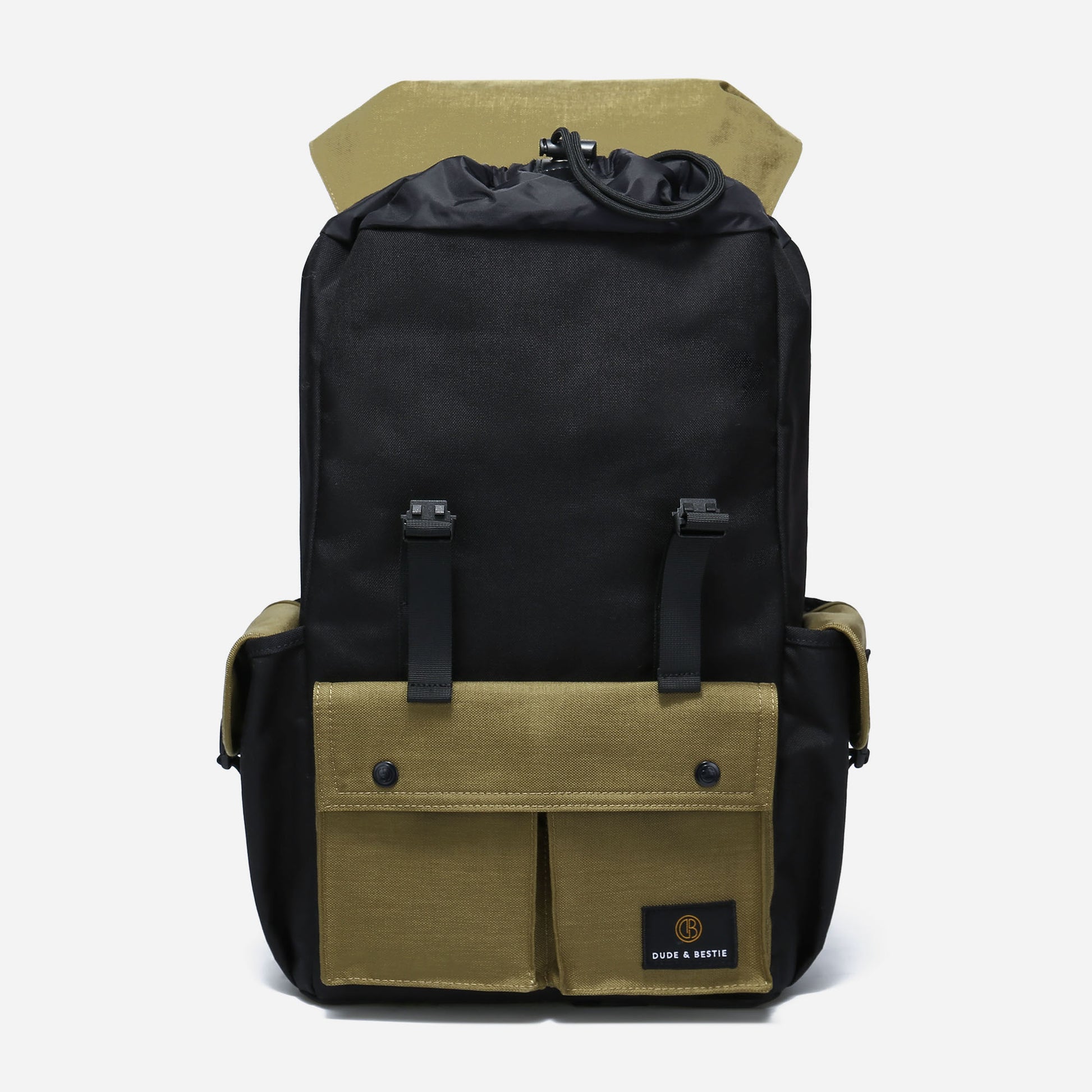 Dude & Bestie Predator Backpack - (Black/Khaki)